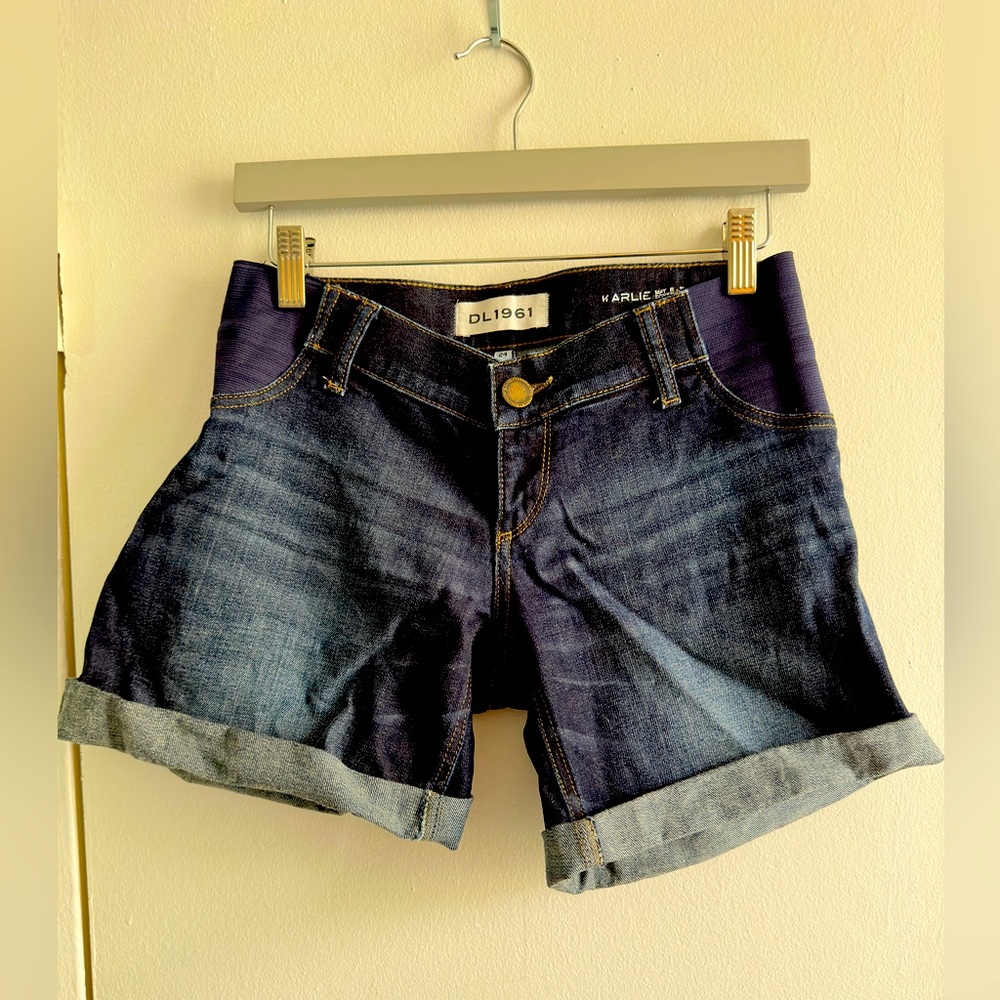 Rosie Pope Maternity x DL1961 Denim Shorts Blue Jean Size 24